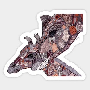 Giraffe Pair #2 Sticker